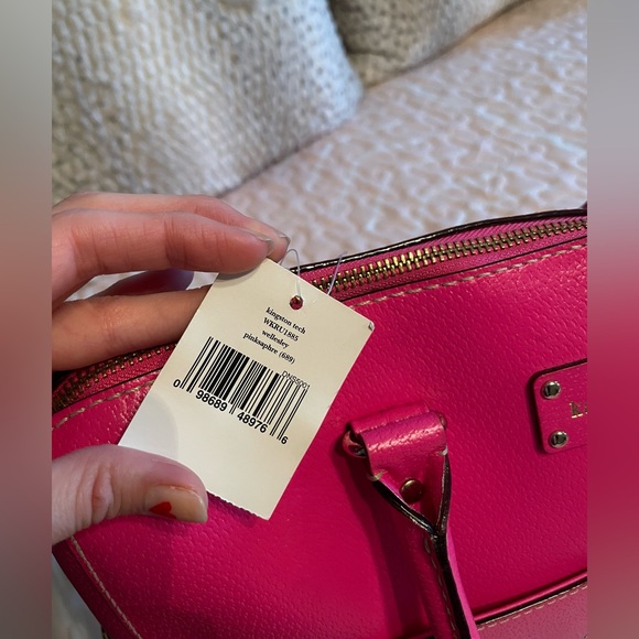Kate Spade Pink Leather Laptop Satchel Bag and Dust Bag NWT - Picture 9 of 13